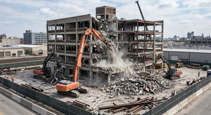 Warehouse Demolition in Sacramento, CA