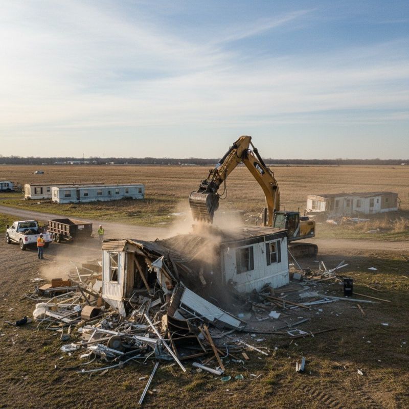 Mobile Home Demolition in Houston, TX