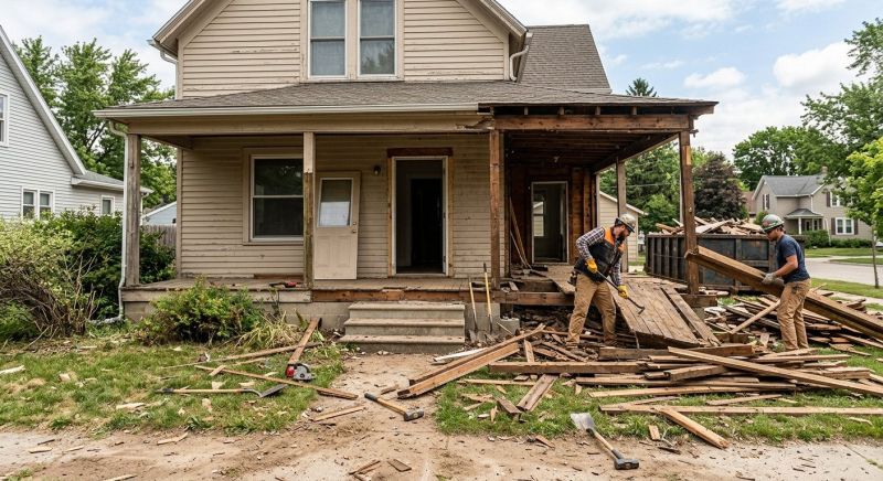 Walkway Demolition in Bergen County, NJ